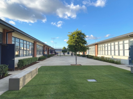 アメリカ高校体験入学 学校内