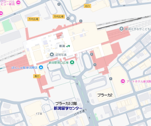 新潟留学センターマップ